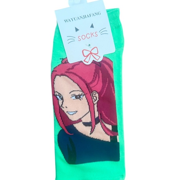 Colorful K- POP Demon Hunters Character ankle Socks Set of 5 gift - Picture 5 of 10